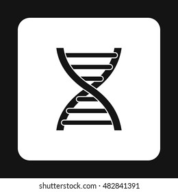 DNA icon in simple style on a white background vector illustration
