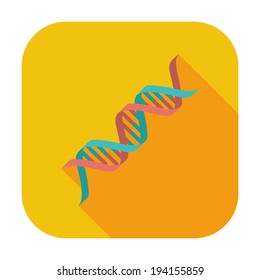 DNA icon. Single flat color icon. Vector illustration.