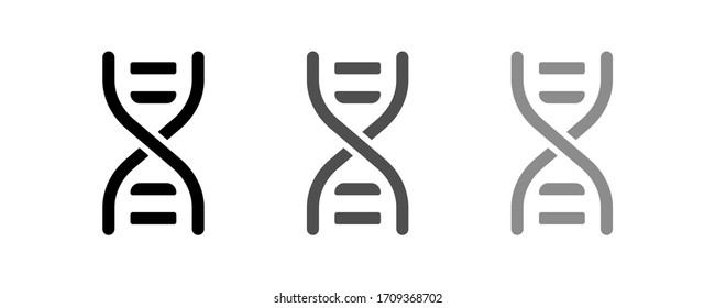 Dna icon stock vector illustration flat design.