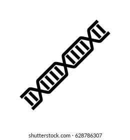 DNA Icon Symbol Design. Flat Vector illustration isolated on white background. DNA helix