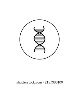 dna icon, symbol design template
