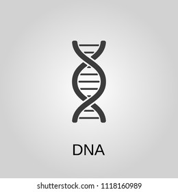 DNA icon. DNA symbol. Flat design. Stock - Vector illustration