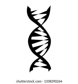 The dna icon. DNA symbol. Flat Vector illustration. Dna icons for your business project. The isolated concept of medical science, genetic biotechnology.