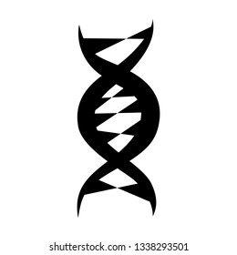 The dna icon. DNA symbol. Flat Vector illustration. Dna icons for your business project. The isolated concept of medical science, genetic biotechnology.