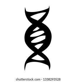 The dna icon. DNA symbol. Flat Vector illustration. Dna icons for your business project. The isolated concept of medical science, genetic biotechnology.