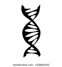 The dna icon. DNA symbol. Flat Vector illustration. Dna icons for your business project. The isolated concept of medical science, genetic biotechnology.