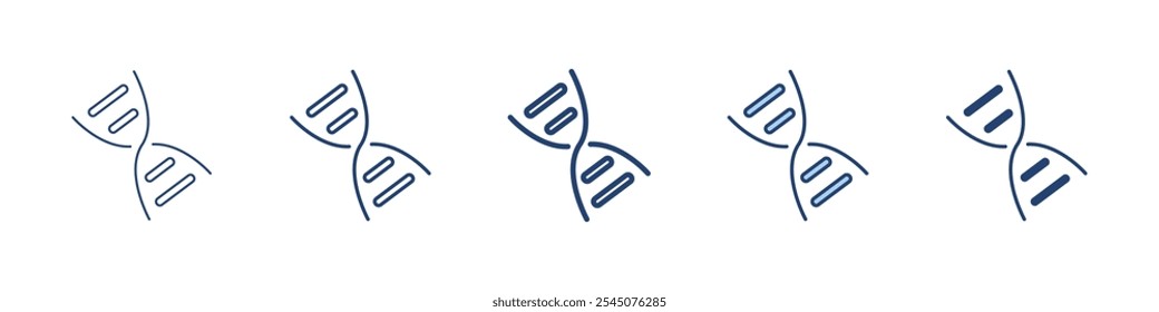DNA icon Symbol set collection