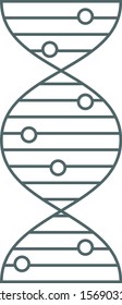 DNA icon. DNA symbol. Vector illustration