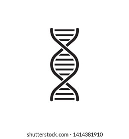 DNA icon symbol vector. on white background. eps 10