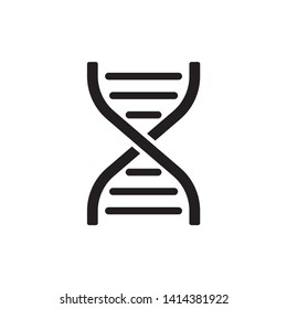 DNA icon symbol vector. on white background. eps 10
