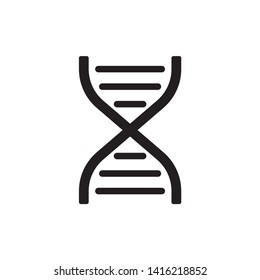 DNA icon symbol vector. on white background. eps 10