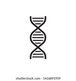 DNA icon symbol vector. on white background. eps 10