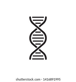 DNA icon symbol vector. on white background. eps 10