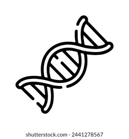 Icono de ADN. Plantilla aislada sobre fondo blanco. Diseño gráfico de estilo plano 2D simple. Puede ser utilizado para cualquier propósito. Vector EPS10 