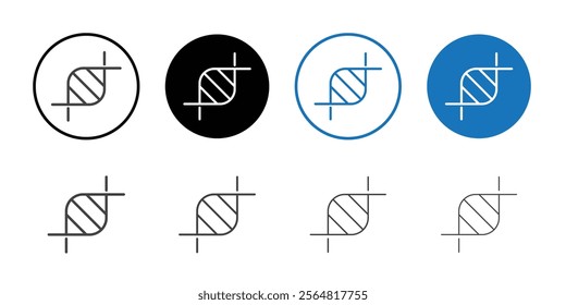 DNA icon Thin outline art symbol