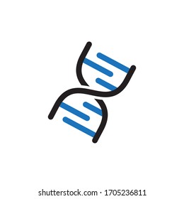 Dna Icon In Trendy  Design Vector Eps 10
