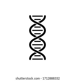 DNA icon in trendy flat design