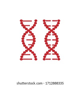 DNA icon in trendy flat design