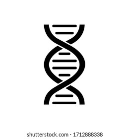 DNA icon in trendy flat design