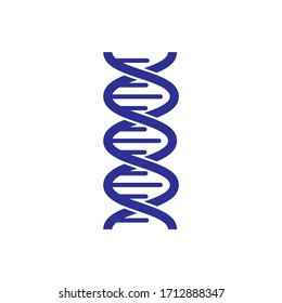 DNA icon in trendy flat design