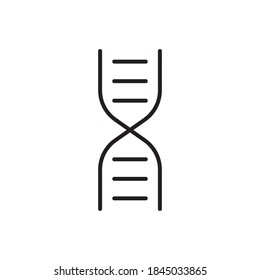 DNA icon in trendy flat design