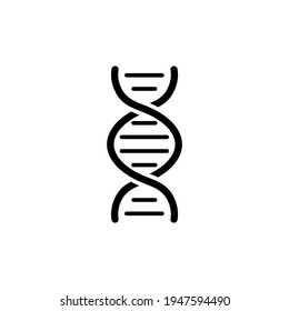 Icono de ADN en diseño plano de moda