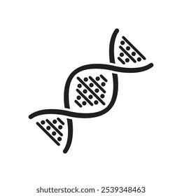 Icono del ADN en diseño plano de moda