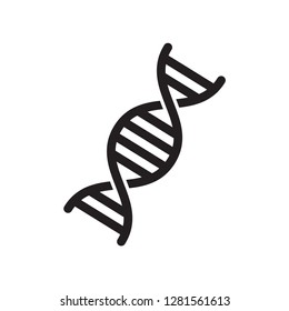 DNA icon in trendy flat style 