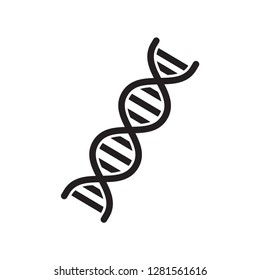 DNA icon in trendy flat style 
