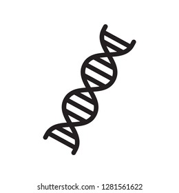 DNA icon in trendy flat style 