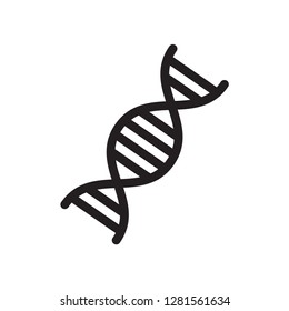 DNA icon in trendy flat style 
