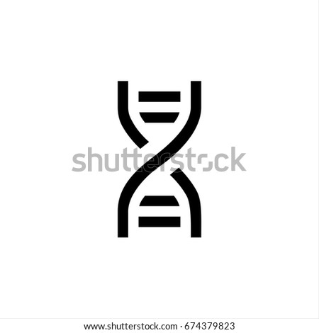 Dna icon in trendy flat style isolated on background. Dna icon page symbol for your web site design Dna icon logo, app, UI. Dna icon Vector illustration, EPS10.
