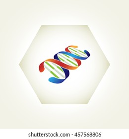 DNA icon. Vector