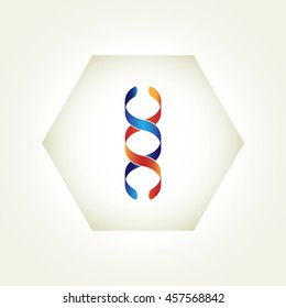 DNA icon. Vector
