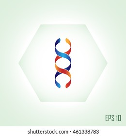 DNA icon. Vector