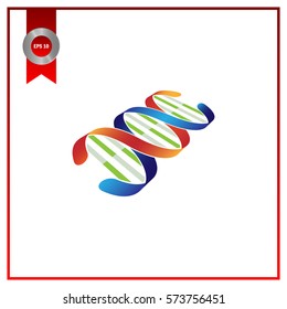 DNA icon. Vector