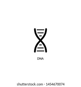 dna icon vector black design