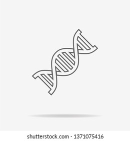 DNA icon. Vector concept illustration for design.