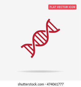 DNA icon. Vector concept illustration for design.