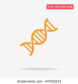 DNA icon. Vector concept illustration for design.