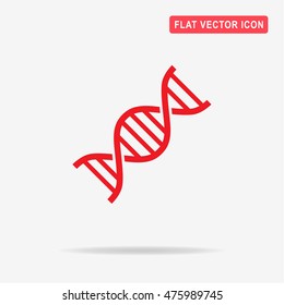 DNA icon. Vector concept illustration for design.