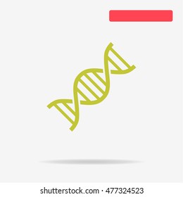 DNA icon. Vector concept illustration for design.