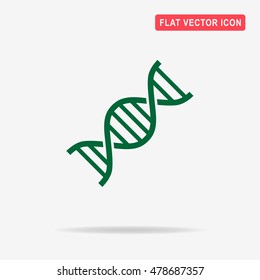 DNA icon. Vector concept illustration for design.