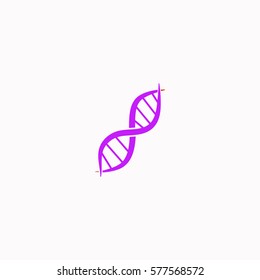 DNA  icon Vector design. Colored illustration.