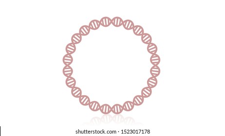 DNA icon vector design. DNA frame