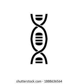 Dna icon vector design illustration This Chromosome icon is in Solid style available to download as EPS 10 simple design , perfect for all project