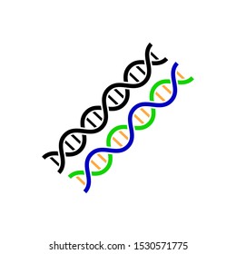 DNA icon vector design template