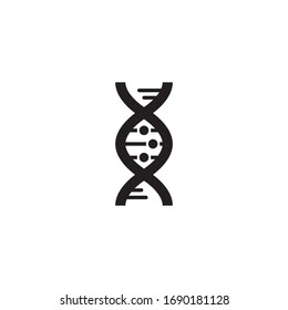 DNA Icon Vector Design Template