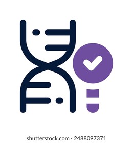 DNA-Symbol. Vektorgrafik-Doppelton-Symbol für Ihre Website, Handy, Präsentation und Logo-Design.