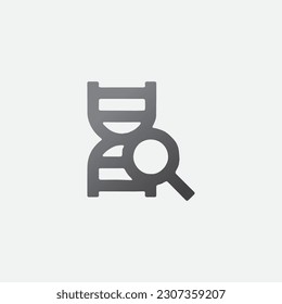 Dna Icon Vector Editable Color